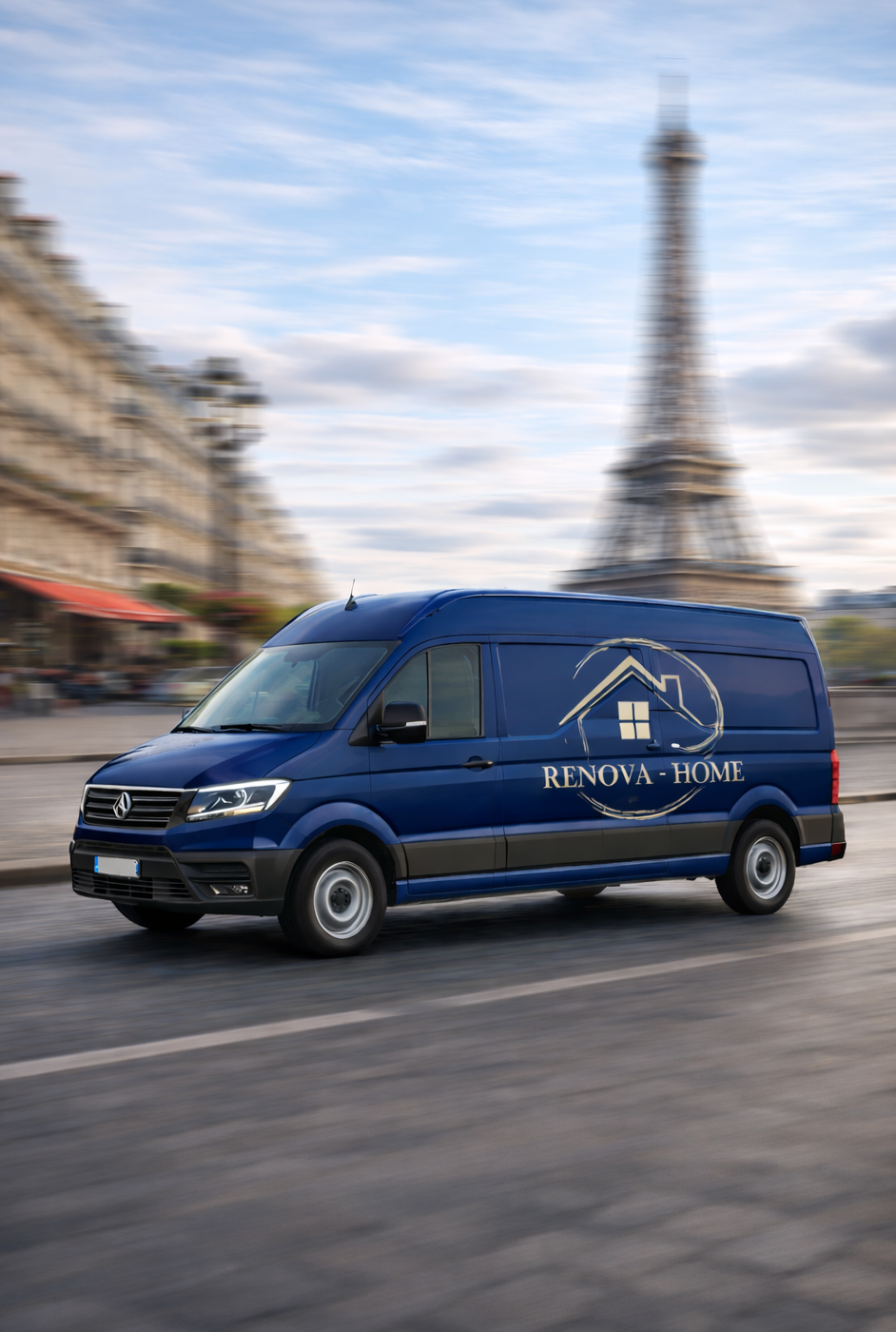 Van with RenovaHome Logo