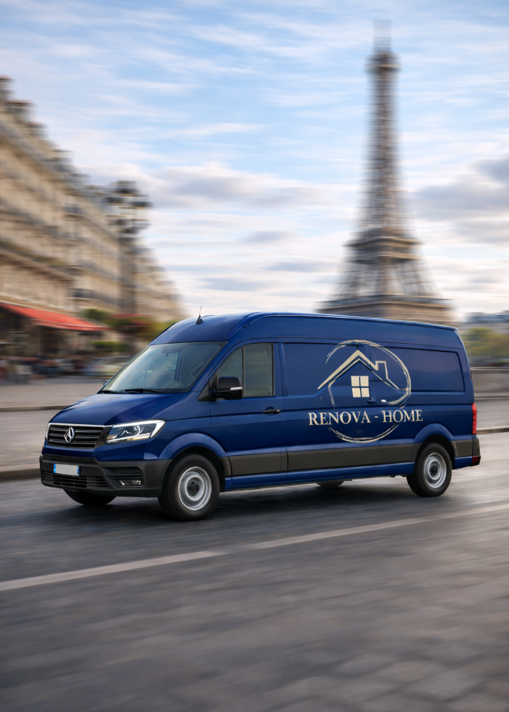 Van with RenovaHome Logo